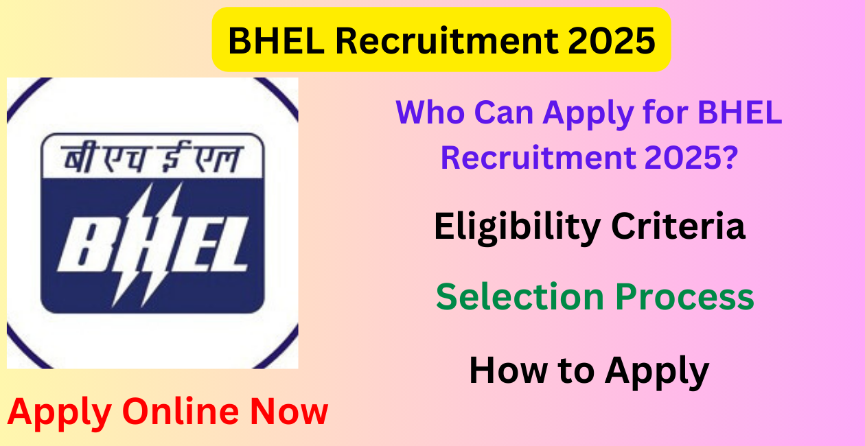 Read more about the article BHEL Recruitment 2025: Engineer Trainee & Supervisor Trainee Posts – Apply Online Now