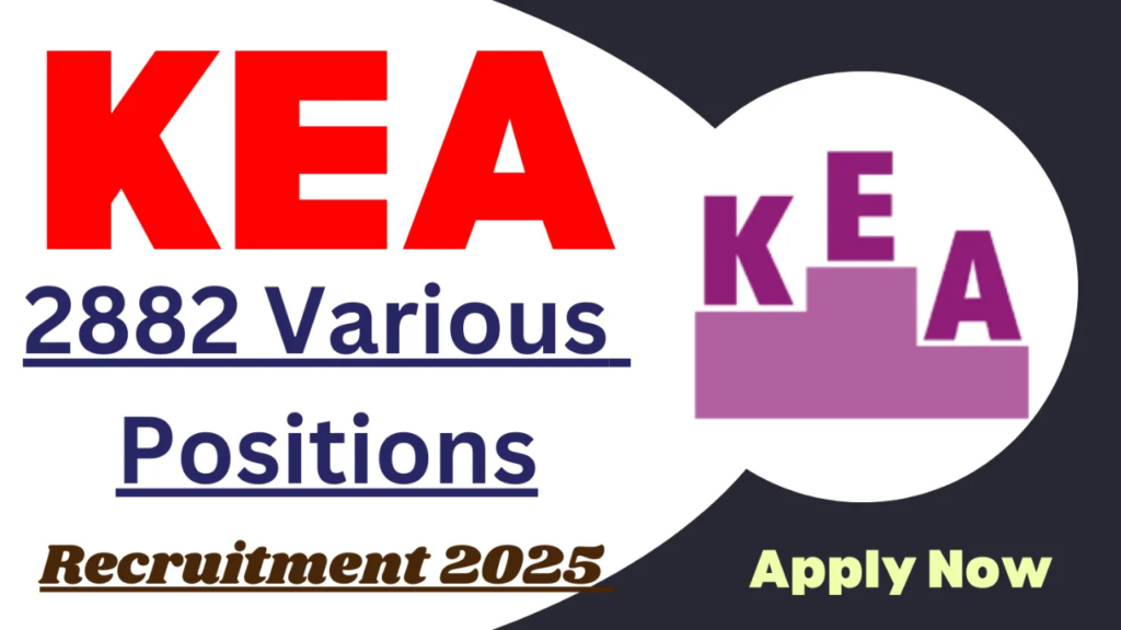 KEA Recruitment 2025 Notification Released